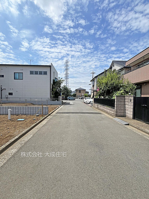 前面道路5.2ｍ。　2区画：現地写真：現地写真2026.5.24撮影