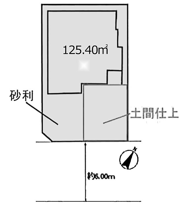 区画図:商業施設が徒歩圏内で便利な立地。