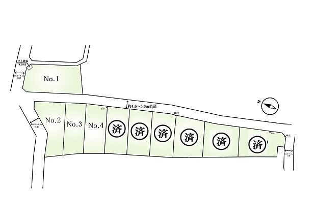 区画図:全10区画：落ち着きのある閑静な住宅街です＾＾