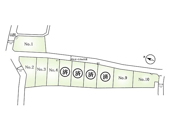 区画図:全10区画：落ち着きのある閑静な住宅街です＾＾