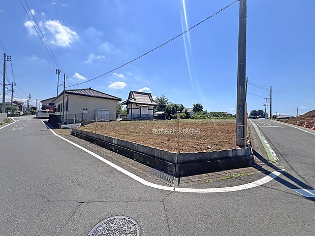 外観:1区画：人気の角地です！　現地写真2025.7.21撮影