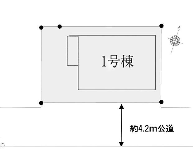 区画図:商業施設が徒歩圏内にあり安心の立地。