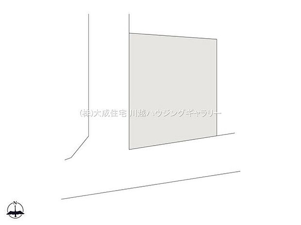 区画図:閑静な住宅街に並びます。