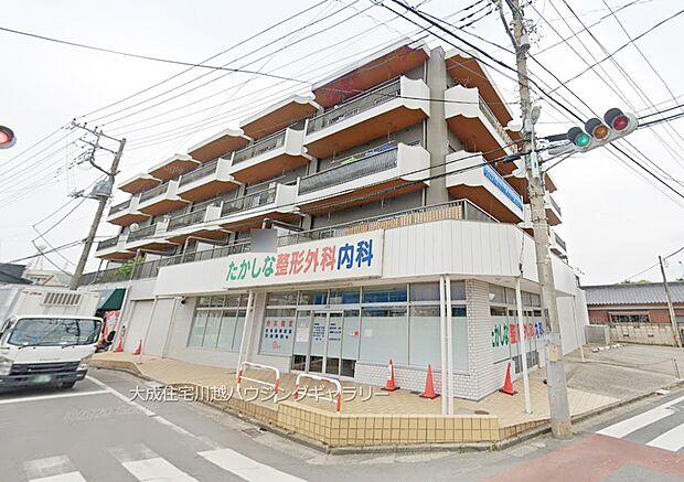 周辺環境:病院 270m たかしな整形外科内科(徒歩4分。診療科目:内科・整形外科・皮膚科・リハビリテーション科)