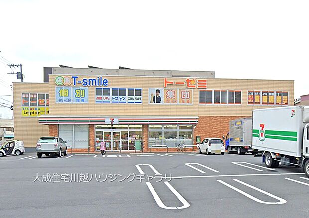 周辺環境:コンビニ 600m セブンイレブン川越新河岸店(徒歩8分。イベントチケットやコンビニ支払いなどでもご利用いただけます。)