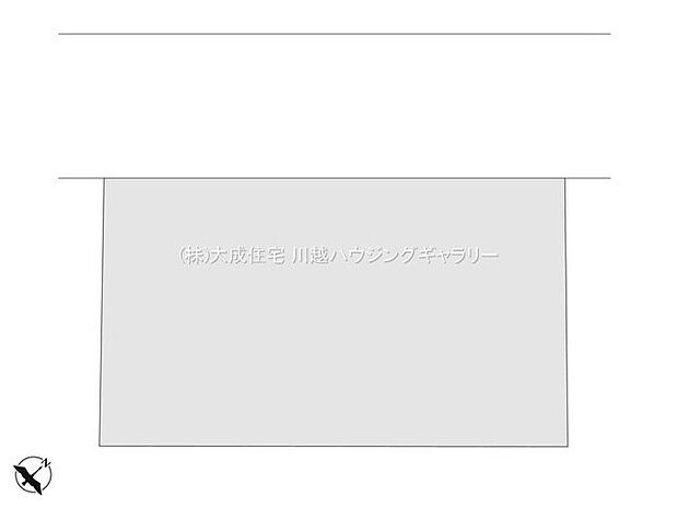 区画図:公道と自転車道に面しております。