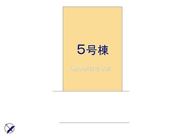 区画図:5号棟:カースペース2台分あり!(車種による)