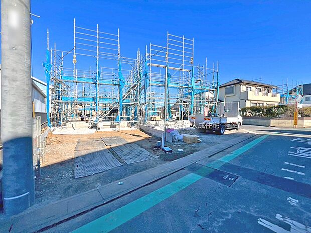 外観:4号棟：日当たり・風通し良好！　現地写真2026.1.12撮影