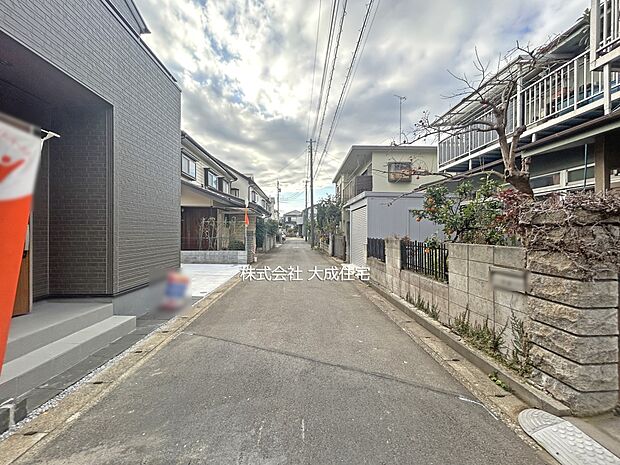 外観:前面道路4m 現地写真2025.12.19撮影