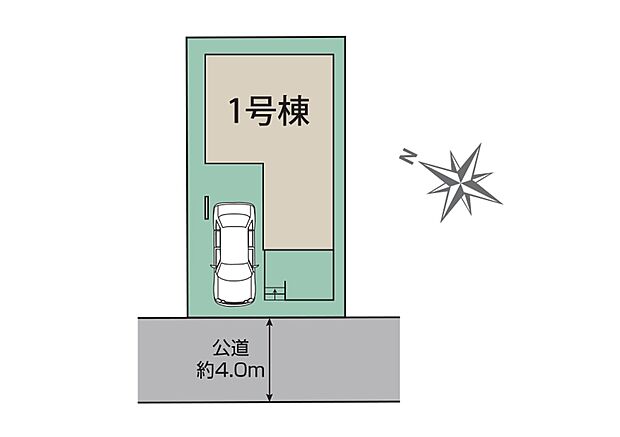 区画図:カースペース1台分ございます！