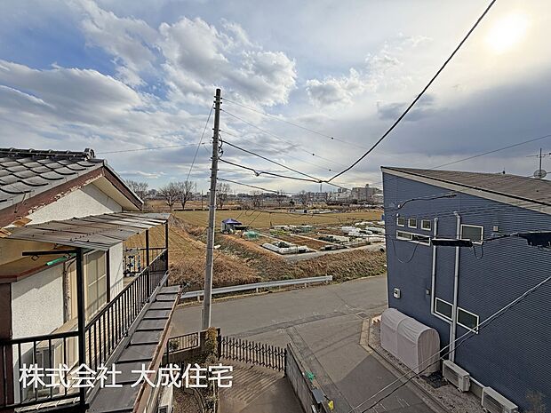 外観:南西向き陽当り良好です！　現地写真2026.1.29撮影