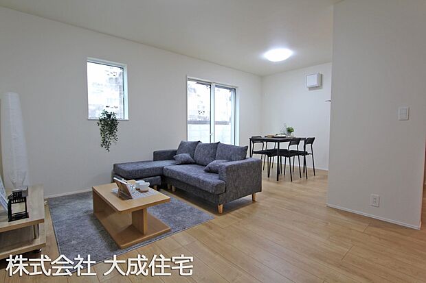 内装:2号棟:LDK15.5帖! 現地写真2025.12.22撮影