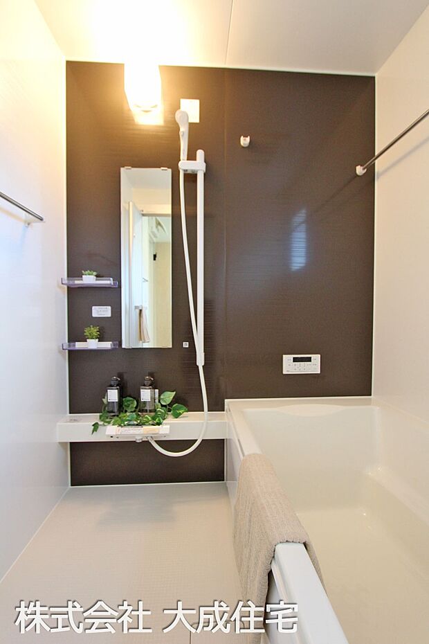 内装:2号棟:日々の疲れを癒すバスルーム 現地写真2025.12.22撮影