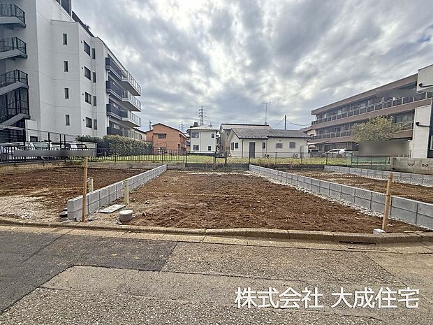 外観:B区画:周辺は落ち着きのある閑静な住宅街です! 現地写真2025.10.24撮影