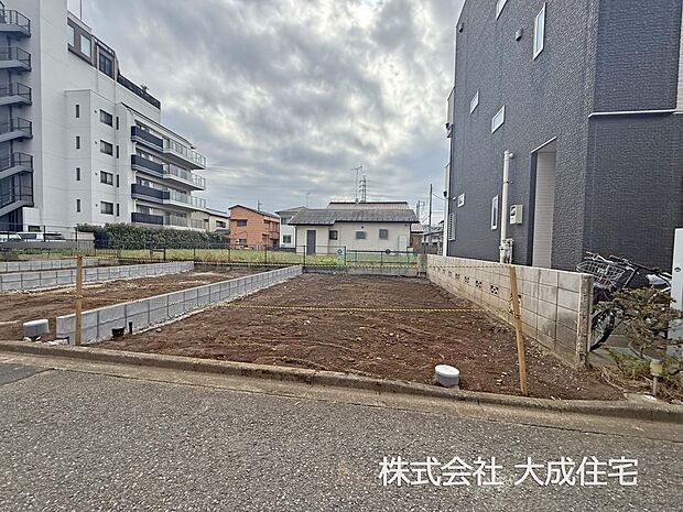 外観:D区画:周辺は落ち着きのある閑静な住宅街です! 現地写真2025.10.24撮影