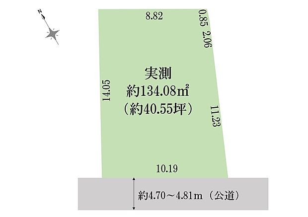 区画図:ゆとりある敷地約40坪！2階建てやカースペースを確保したお住まいなど、理想のお家が建てられます＾＾