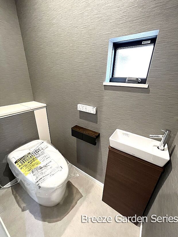 内装:大成こだわりの参考プラン：トイレ　トイレ後ろに収納スペースを確保