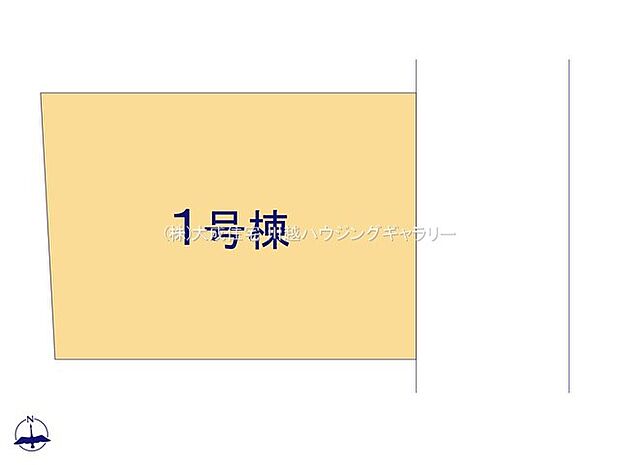 区画図:5ｍのゆとりある前面道路に面しております。