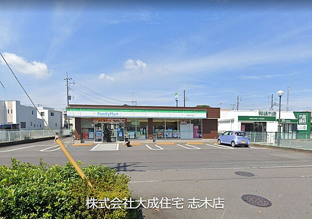 周辺環境:コンビニ 500m ファミリーマート新座東二丁目店(徒歩7分。便利あ24時間営業です!)