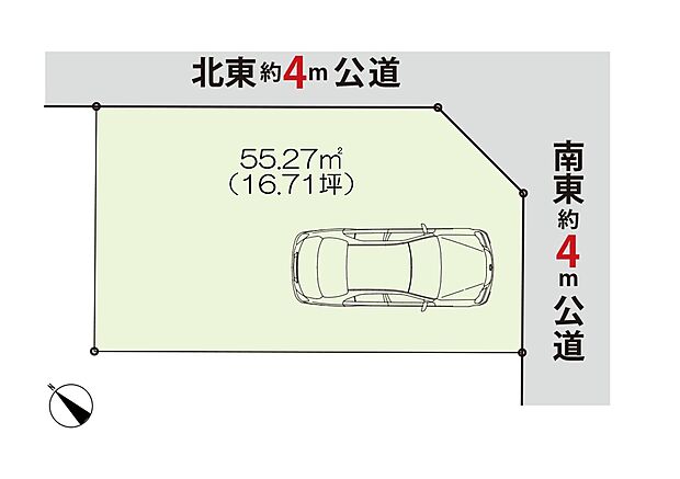 区画図:カースペース1台分ございます！