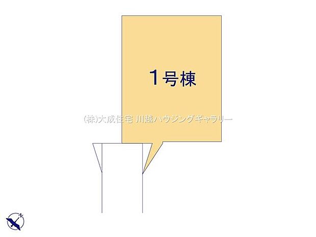 区画図:南東から陽ざしを取り込めます。