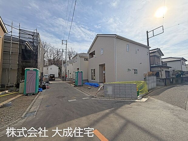 外観:全16棟:景観に統一感がある中で暮らしを始められます^^ 現地写真2026.2.5撮影