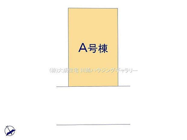 区画図:6.2mの前面道路に面した整った区画です。