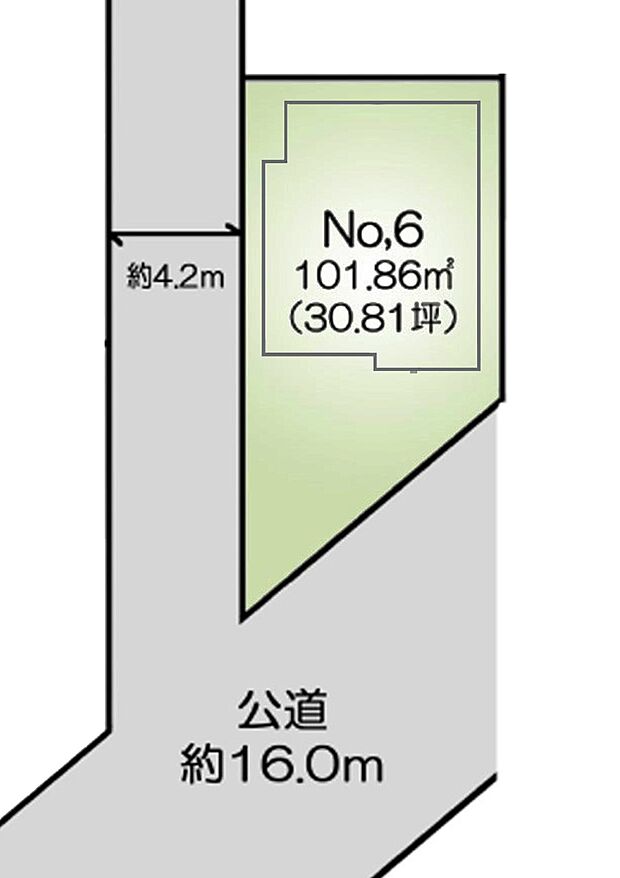 区画図:6号棟:3路線利用可能^^通勤・通学・お出かけアクセス良好!