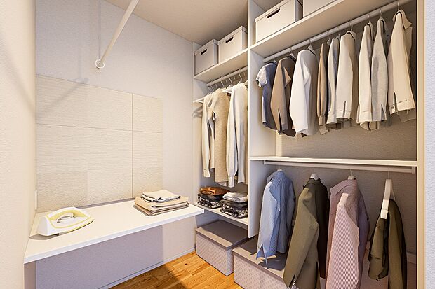 内装:選べる4つのプラン：干す・たたむ・アイロンがけ、そして収納まで、一か所で家事が完結。