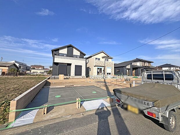 外観:1号棟：日当たり・風通し良好！　現地写真2026.1.15撮影