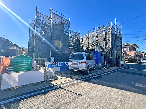 外観:4号棟：日当たり・風通し良好　現地写真2026.1.12撮影