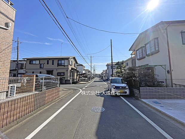 外観:前面道路 現地写真2026.2.13撮影