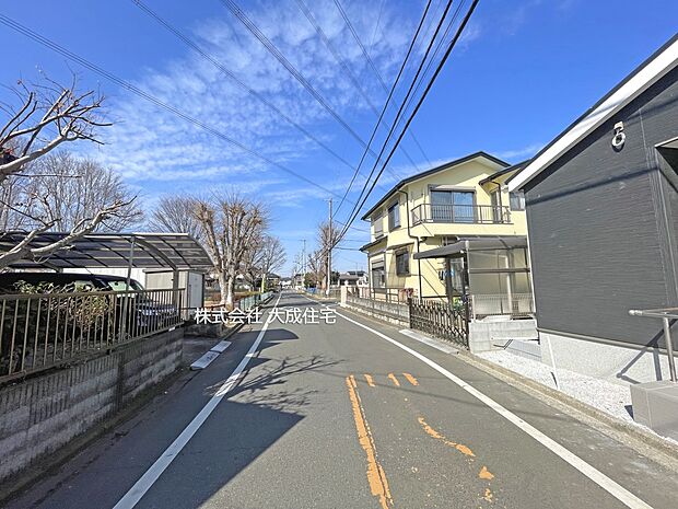 外観:前面道路 現地写真2026.2.13撮影