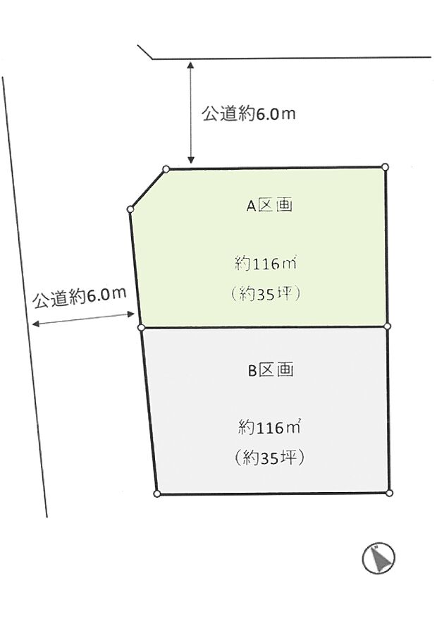 区画図:1号棟:カースペース2台分あり!(車種による)