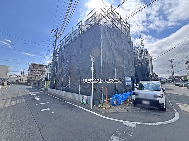 外観:1号棟:落ち着きのある閑静な住宅街です^^ 現地写真2026.3.16撮影