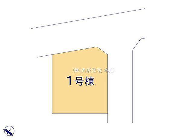 区画図:駐車3台分を確保でき、来客時や将来のライフスタイル変化にも対応できます。