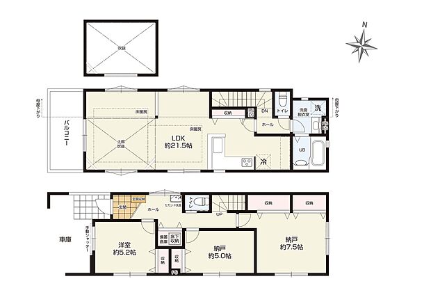 間取りLDK広々20帖!家具もゆったり置けます^^