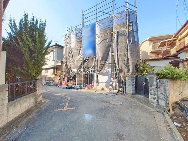 外観:並列駐車2台可能なゆとりある敷地です! 現地写真2026.2.16撮影