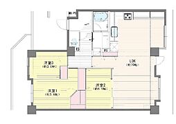 コスモ若葉ステーションアベニュー 3LDKの間取図画像