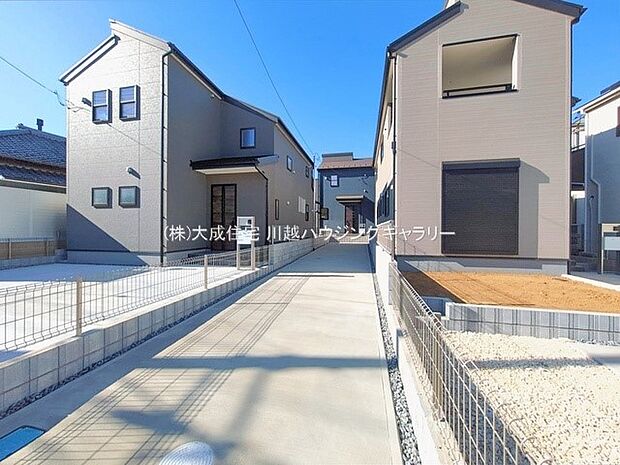 外観:3台駐車可能なスペースを確保しております。 2号棟:現地写真2026.2.3撮影