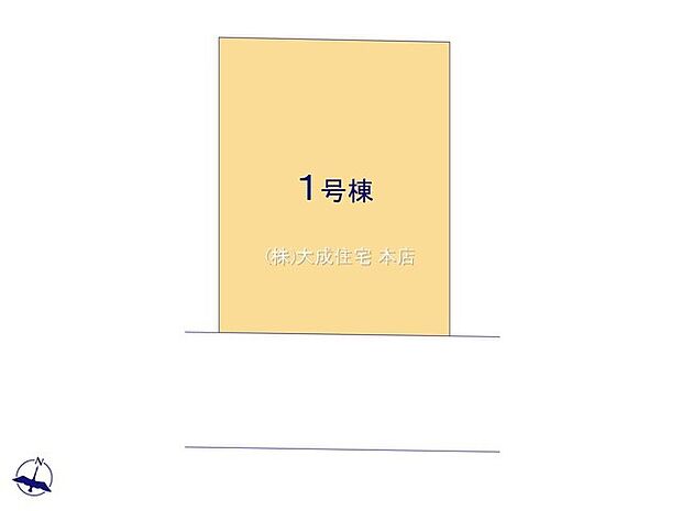 区画図:南道路の為、日当たり良好^^