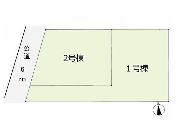 区画図:全2区画:商業施設が徒歩圏内に多数ある好立地です!