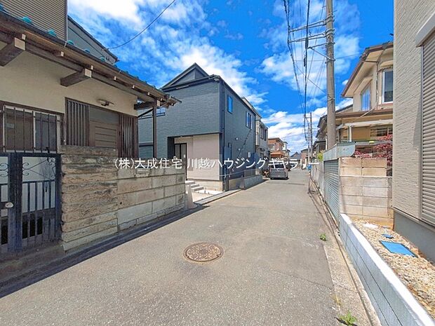 前面道路は4.2mの公道です。 現地写真2026.5.28撮影