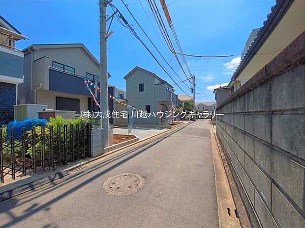 D号棟：前面道路　現地写真：2026.7.9撮影