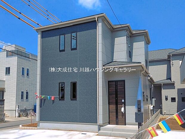 E号棟：南東・南西角地に建つお住まい。　現地写真：2026.7.9撮影