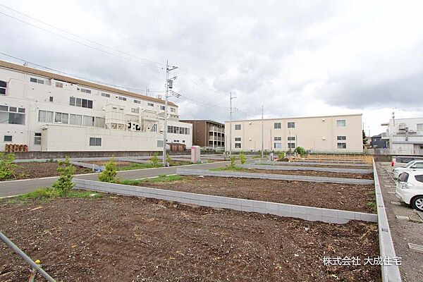 全区画30坪以上のゆとりある敷地。　現地写真2026.8.15撮影