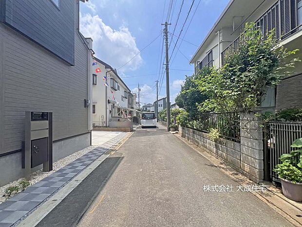 前面4m道路です。 現地写真2026.7.24撮影