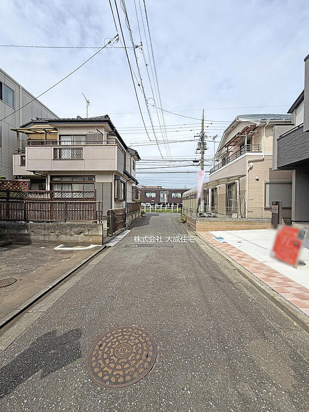 前面道路4ｍの公道です。　現地写真2026.9.19撮影