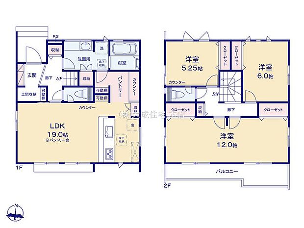 No.4：家族が集うLDKは広々とした快適空間。各居室に収納もしっかり完備された、ゆとりある間取り設計が魅力です！