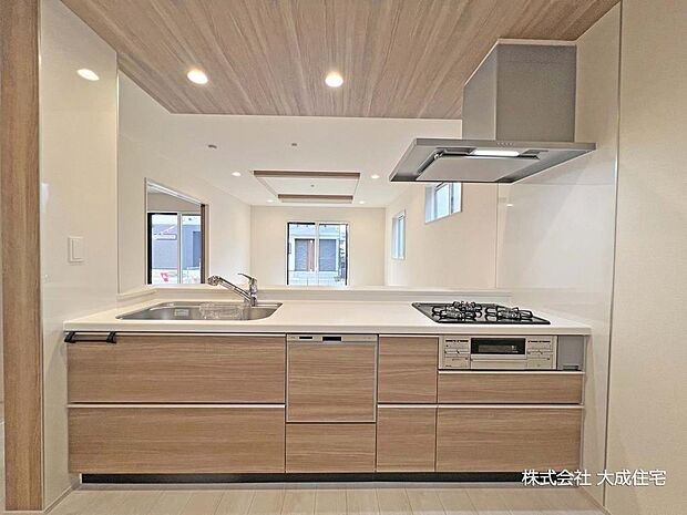 No2：ご家族の様子が見れる対面キッチン　現地写真2026.6.26撮影